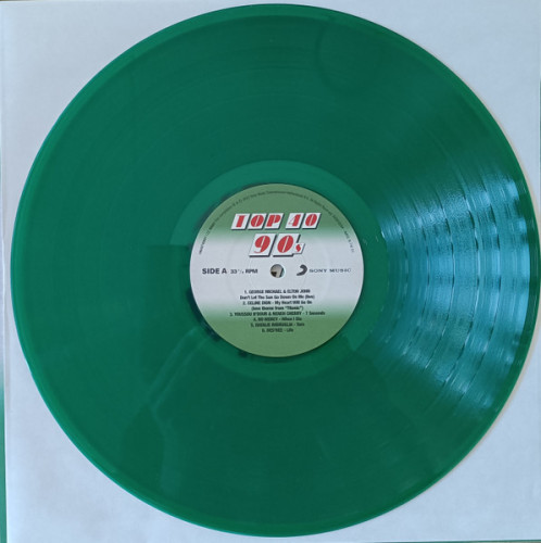 Виниловая пластинка VARIOUS ARTISTS "Top 40 90s" (GREEN LP) 