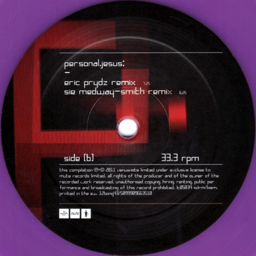 Виниловая пластинка DEPECHE MODE "Personal Jesus 2011" (NM 12BONG43 LP)