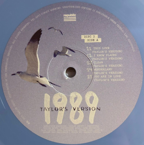 Виниловая пластинка TAYLOR SWIFT "1989 (Taylor`s Version)" (BLUE 2LP) 