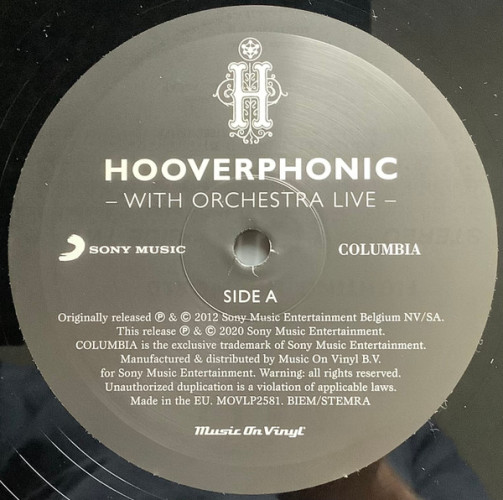 Виниловая пластинка HOOVERPHONIC "With Orchestra Live (Koningin Elisabethzaal 2012)" (2LP)