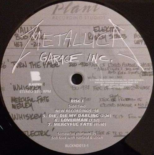 Виниловая пластинка METALLICA "Garage Inc." (USA 3LP)