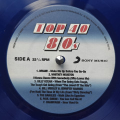 VARIOUS ARTISTS "Top 40 80s" (BLUE LP)