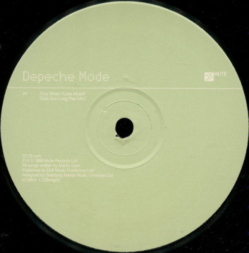 Виниловая пластинка DEPECHE MODE " Only When I Lose Myselfo" (NM/NM L12BONG29 LP)
