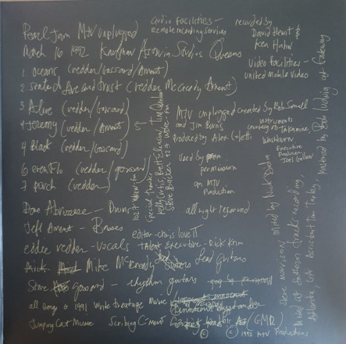 Виниловая пластинка PEARL JAM "MTV Unplugged" (LP)