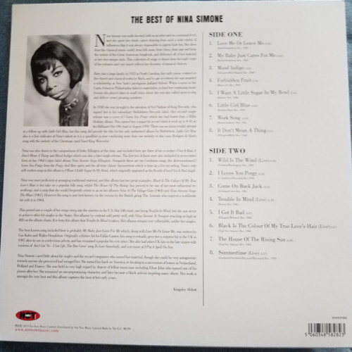 Виниловая пластинка NINA SIMONE "The Best Of Nina Simone" (BLUE NOTLP282 LP)