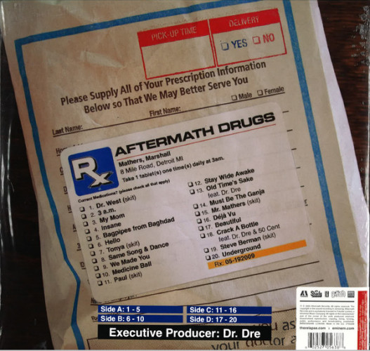 Виниловая пластинка EMINEM "Relapse" (2LP)