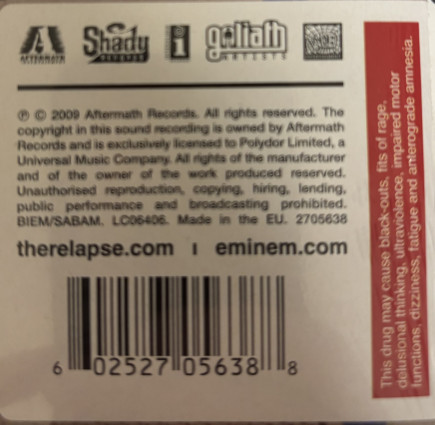 Виниловая пластинка EMINEM "Relapse" (2LP)