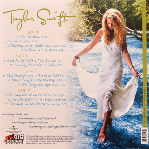 Виниловая пластинка TAYLOR SWIFT "Taylor Swift" (2LP)