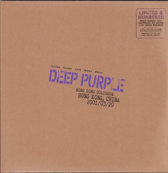 Виниловая пластинка DEEP PURPLE "Live In Hong Kong 2001" (PURPLE 3LP) 