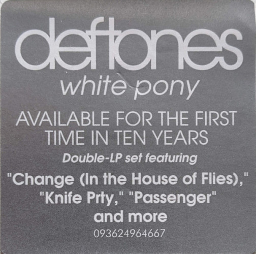 Виниловая пластинка DEFTONES "White Pony" (2LP)
