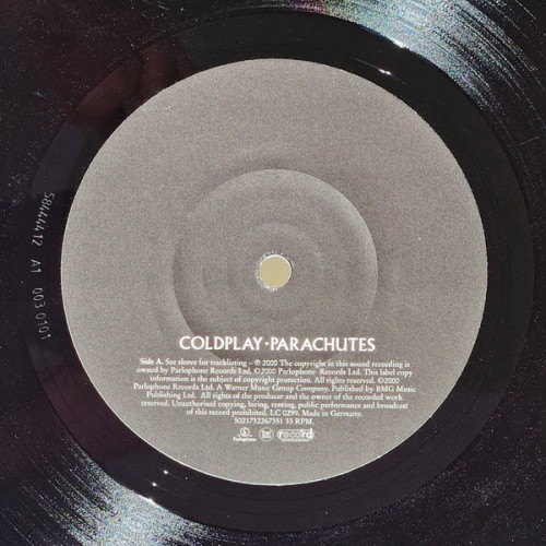 Виниловая пластинка COLDPLAY "Parachutes" (ECO LP)