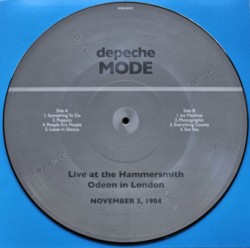 Виниловая пластинка DEPECHE MODE "Live In London November 1984" (PICTURE LP) 