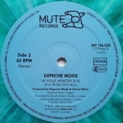 Depeche Mode "People Are People (Different Mix)" (INT 126.820 GREEN MARBLED LP)