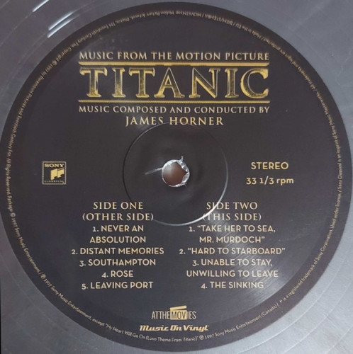 Виниловая пластинка JAMES HORNER "Titanic (Music From The Motion Picture)" (COLORED OST 2LP)