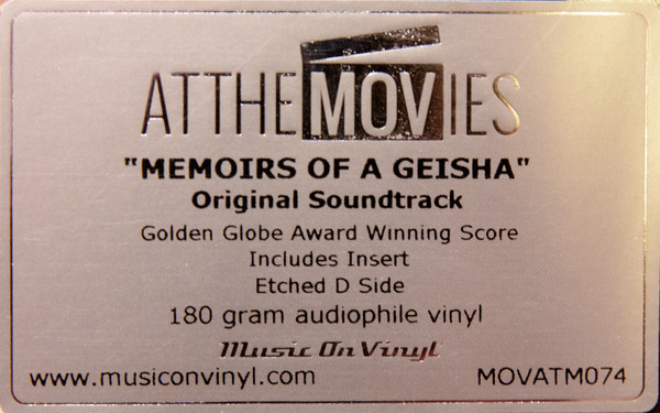 Виниловая пластинка JOHN WILLIAMS "Memoirs Of A Geisha (Original Motion Picture Soundtrack)" (OST 2LP)