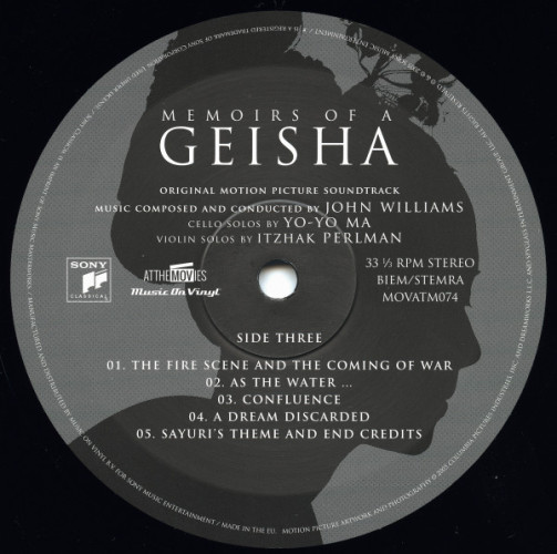 Виниловая пластинка JOHN WILLIAMS "Memoirs Of A Geisha (Original Motion Picture Soundtrack)" (OST 2LP)