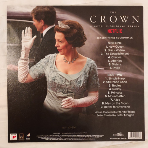 Виниловая пластинка MARTIN PHIPPS The Crown, Season Three Soundtrack (A Netflix Original Series" (BLUE OST LP) 