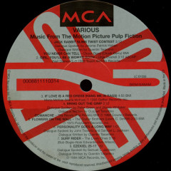 VARIOUS ARTISTS "Pulp Fiction (Music From The Motion Picture)" (LP)