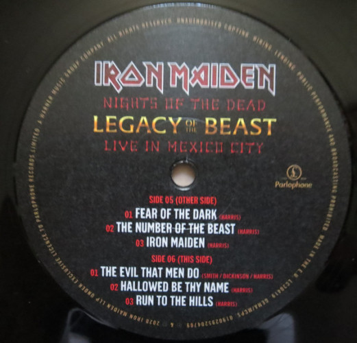 Виниловая пластинка IRON MAIDEN "Nights Of The Dead, Legacy Of The Beast: Live In Mexico City" (3LP) 