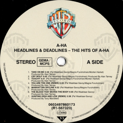 Виниловая пластинка A-HA "Headlines And Deadlines - The Hits Of A-Ha" (LP)