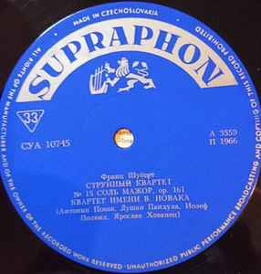 Пластинка SCHUBERT "String Quartet In G Major, Op. 161" (EX LP) 