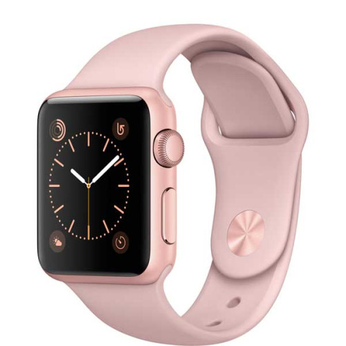 Умные часы Apple Watch Series 1 38mm Rose Gold Aluminum Case with Pink Sand Sport Band 