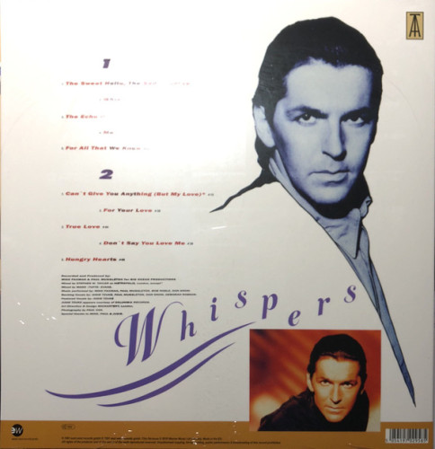 Виниловая пластинка THOMAS ANDERS "Whispers" (LP) 