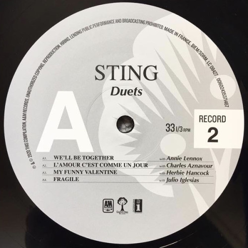 Виниловая пластинка STING "Duets" (2LP)