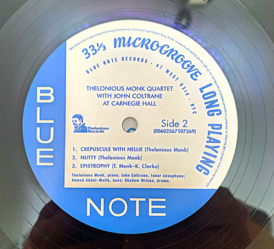 Виниловая пластинка THELONIOUS MONK AND JOHN COLTRANE "At Carnegie Hall" (LP) 