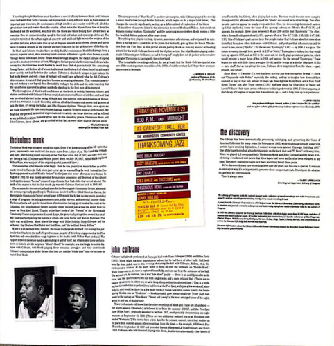 Виниловая пластинка THELONIOUS MONK AND JOHN COLTRANE "At Carnegie Hall" (LP) 