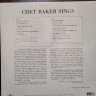 Виниловая пластинка CHET BAKER "Chet Baker Sings" (DOL797HB BLUE LP) 