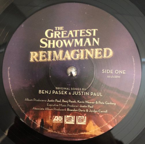 Виниловая пластинка VARIOUS ARTISTS "The Greatest Showman Reimagined" (LP) 