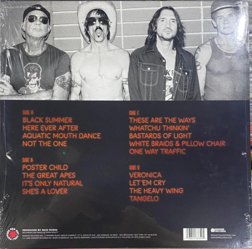 Виниловая пластинка RED HOT CHILI PEPPERS "Unlimited Love" (BLUE 2LP) 