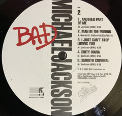 MICHAEL JACKSON &quot;Bad&quot; (LP)