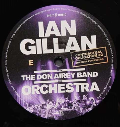 Виниловая пластинка IAN GILLAN AND THE DON AIREY BAND "Contractual Obligation #3: Live In St. Petersburg" (3LP)