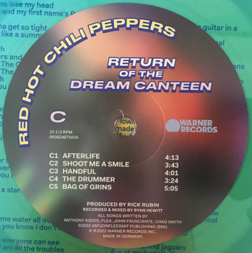 Виниловая пластинка RED HOT CHILI PEPPERS "Return Of The Dream Canteen" (BLUE 2LP)