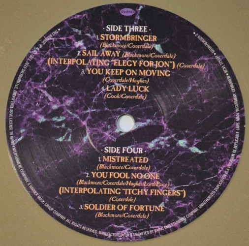 Виниловая пластинка WHITESNAKE "The Purple Album : Special Gold Edition" (GOLD 2LP)