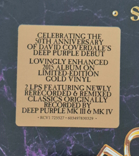 Виниловая пластинка WHITESNAKE "The Purple Album : Special Gold Edition" (GOLD 2LP)