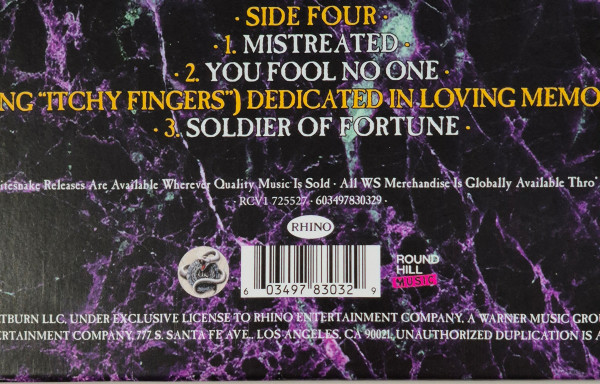 Виниловая пластинка WHITESNAKE "The Purple Album : Special Gold Edition" (GOLD 2LP)