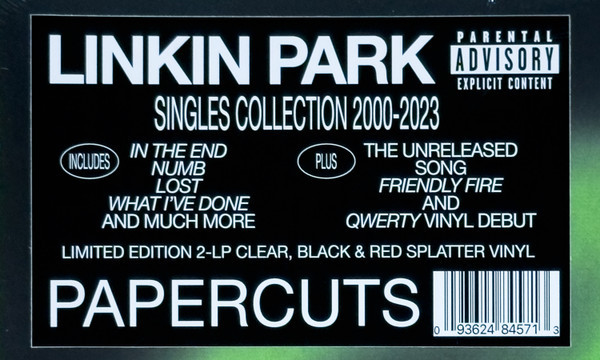Виниловая пластинка LINKIN PARK "Papercuts" (COLORED 2LP) 