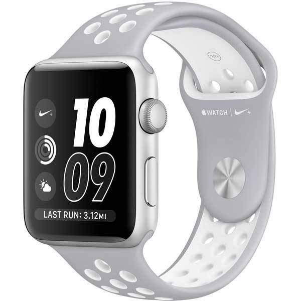 Умные часы Apple Watch Nike+ 42mm Silver Aluminum Case with Flat Silver/Volt Nike Sport Band 