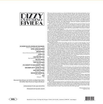 Виниловая пластинка DIZZY GILLESPIE "Dizzy On The French Riviera" (DOL1001HG LP) 