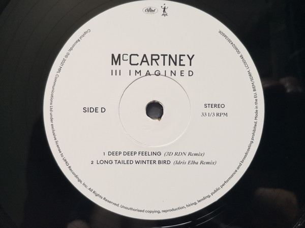 Виниловая пластинка PAUL MCCARTNEY "McCartney III Imagined" (2LP) 