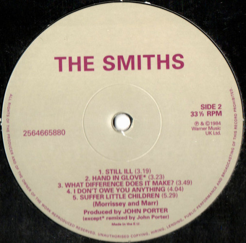 Виниловая пластинка SMITHS "The Smiths" (LP) 