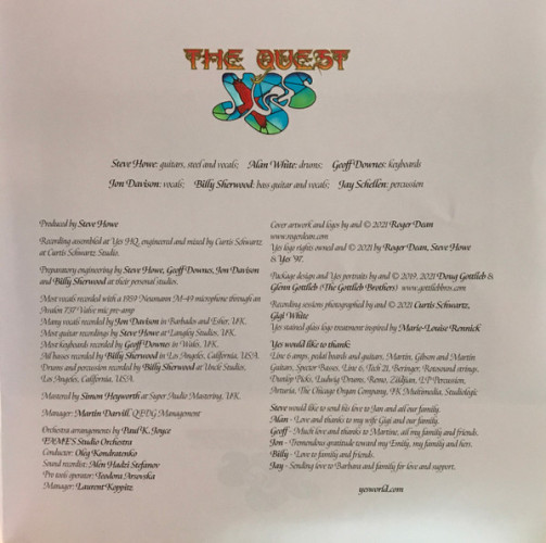 Виниловая пластинка YES "The Quest" (2LP+2CD)