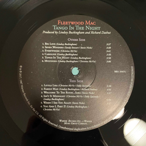 Виниловая пластинка FLEETWOOD MAC "Tango In The Night" (LP) 