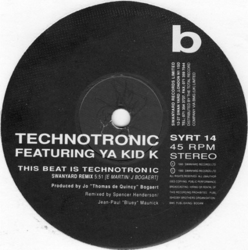 Виниловая пластинка TECHNOTRONIC FEATURING YA KID K "Rockin Over The Beat" (LP)