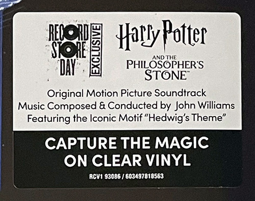 Виниловая пластинка JOHN WILLIAMS "Harry Potter And The Philosopher`s Stone" (OST CLEAR 2LP) 