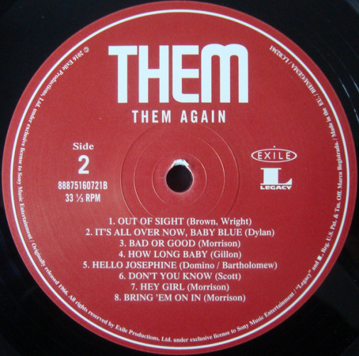 Виниловая пластинка THEM "Them Again" (LP) 