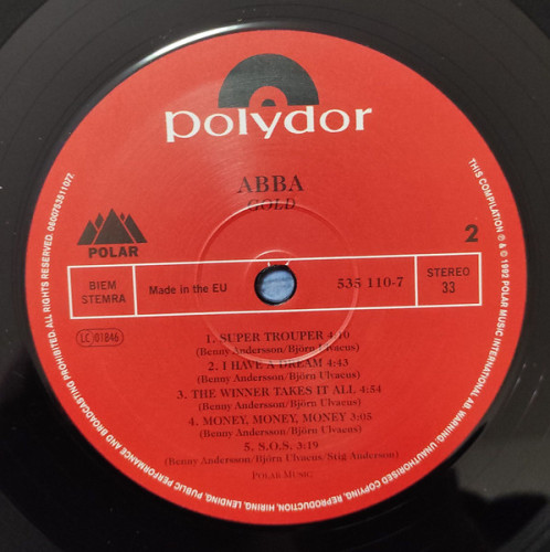 Виниловая пластинка ABBA "Gold (Greatest Hits)" (2LP)